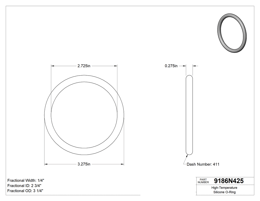 Technical drawing - 9186N425